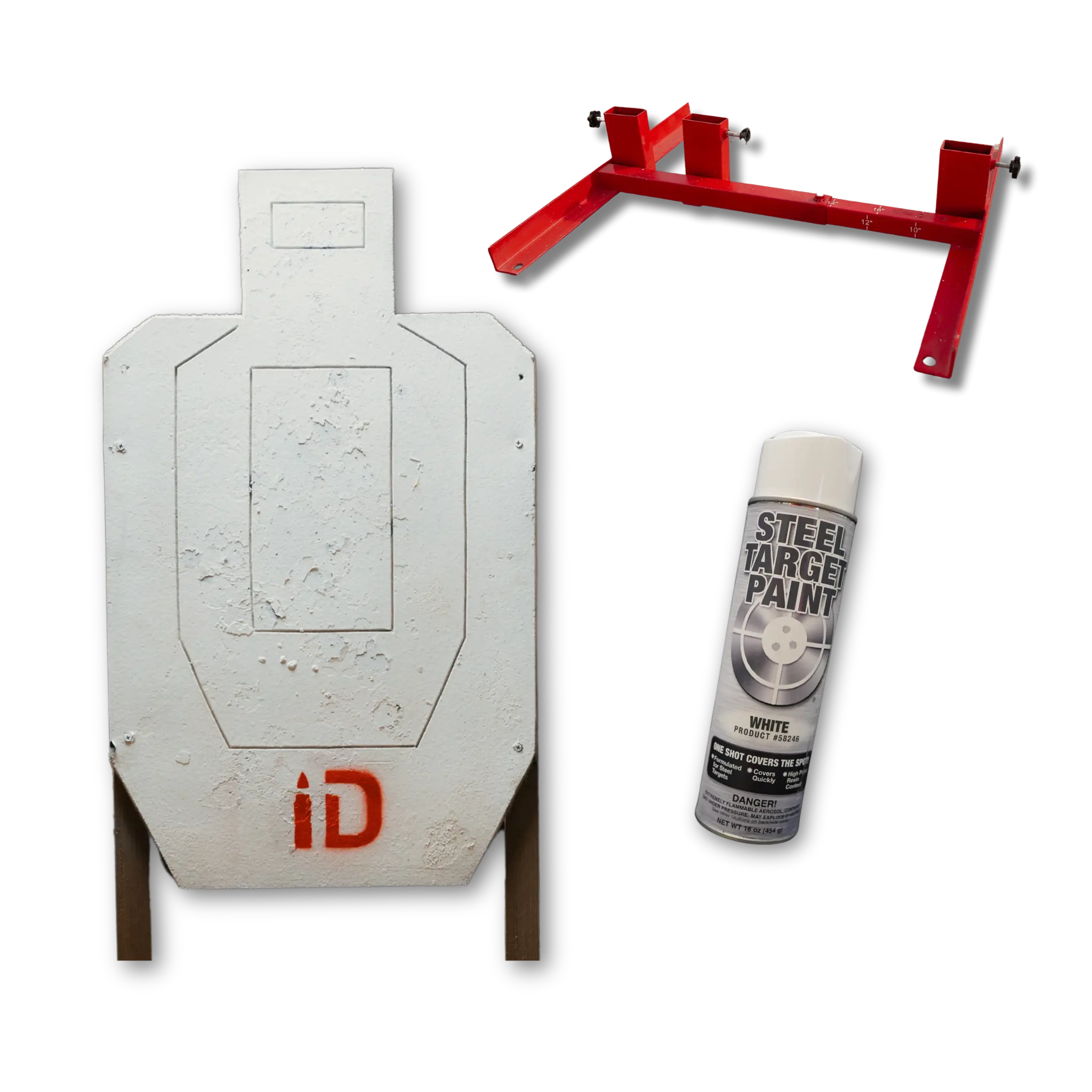 ID Infinity Target, Stand, and Paint Bundle – Complete Shooting Kit with Heavy-Duty Adjustable Stand & High-Visibility Target Paint for Precision Practice