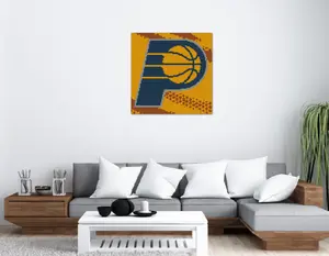 Basketball Indiana Pacers Brick Building Kit 2500+ Pieces DIY Brick By Number