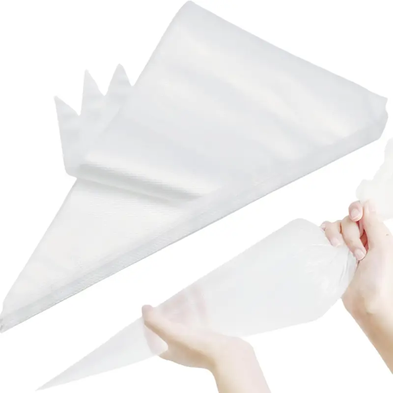 100PCS Disposable Piping Bags for Cake Decorating, Anti Burst and Non-Slip Pastry Bags for Cookies and Icing, High Quality Cake Decoration Supplies, Cake Baking Supplies, Baking Accessories, Pastry Decorating Tools Kitchen Home