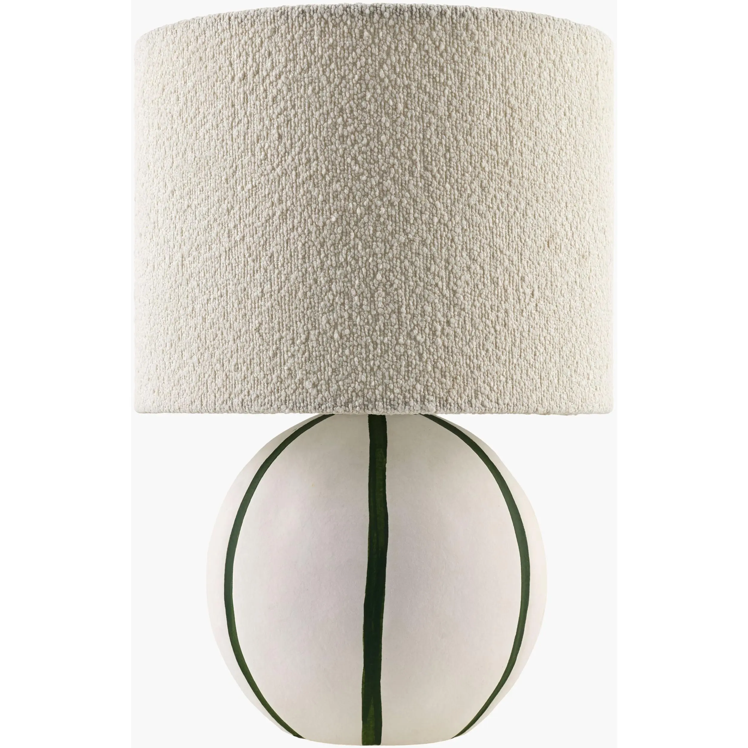 Rich Beige Traditional Table Lamp with linen details for bedside or console tables