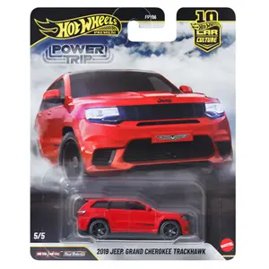 Hot Wheels Car Culture 2026 Power Trip ’19 Jeep Grand Cherokee Trackhawk, 1:64 Scale, Diecast Model Car
