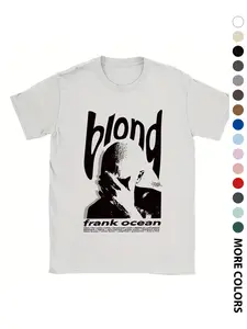 Women's Blond T-shirt, Vintage Trendy Casual Frank Graphic Tee, 90s Short Sleeve T-shirt for Daily Wear, Ladies All Seasons, Top