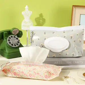 Portable Baby Newborn Wipes Dispenser Holder, Reusable Travel Wet Wipe Box, Refillable Wipes Container, Keeps Wipes Fresh, 2 Pack