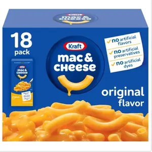 Kraft, Macaroni & Cheese Dinner, 7.25 oz, 18-Count snack