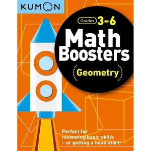 Kumon Math Boosters: Geometry, Grades 3-6, Ages 9-11, 144 pages Paperback – April 15, 2021