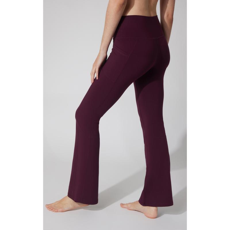 Polarlux Tribeca Elastic Free Full Length Side Pocket Flare Leg Pant
