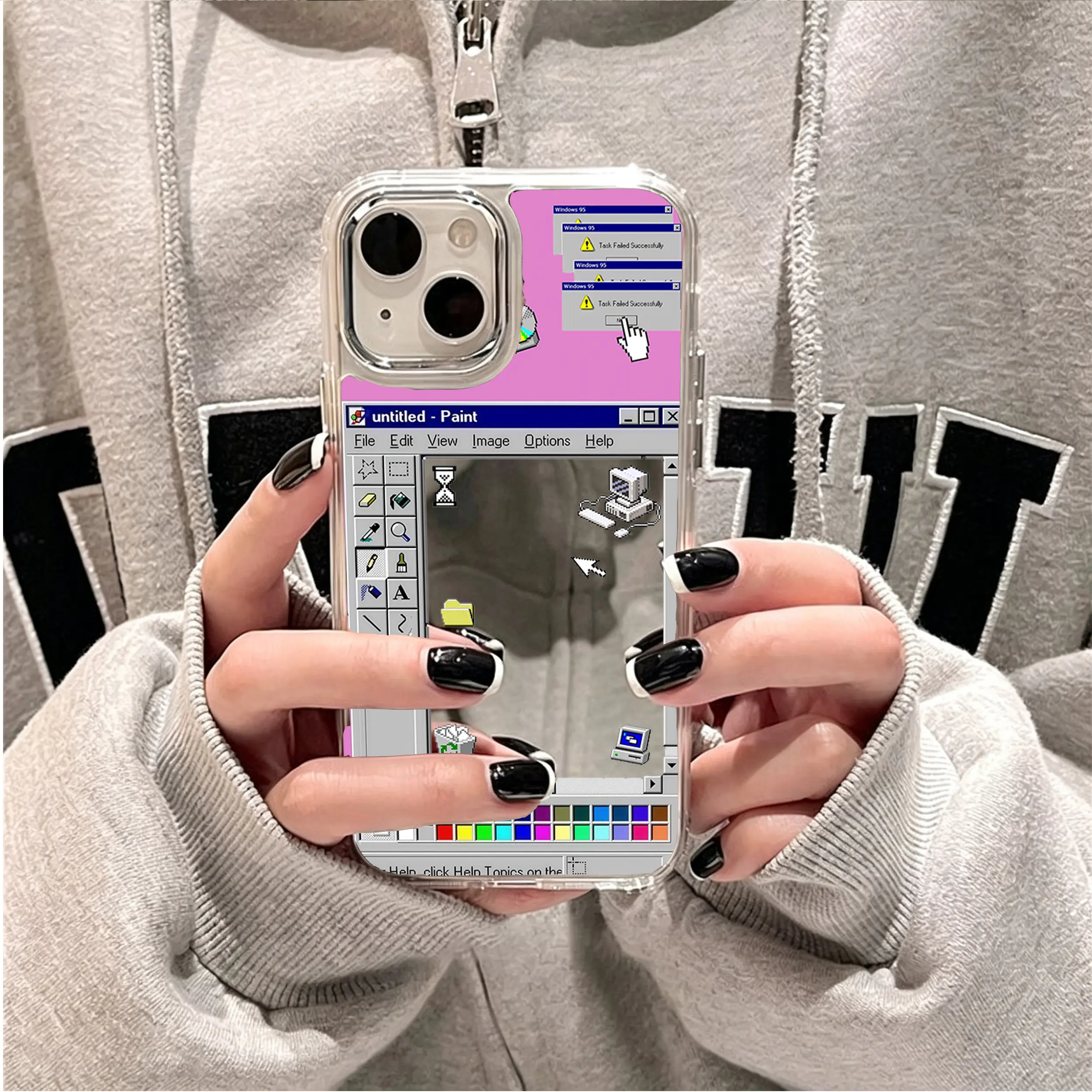 Retro Art Phone Case For iPhone 17 Pro Max 16 15 14 13 12 11 Pro Plus Max 8-Bit Nostalgic Design, Shockproof Soft Edge, Vintage Aesthetic | Y2K Retro Protective Cover #YJYGJMEHYDNSJ1
