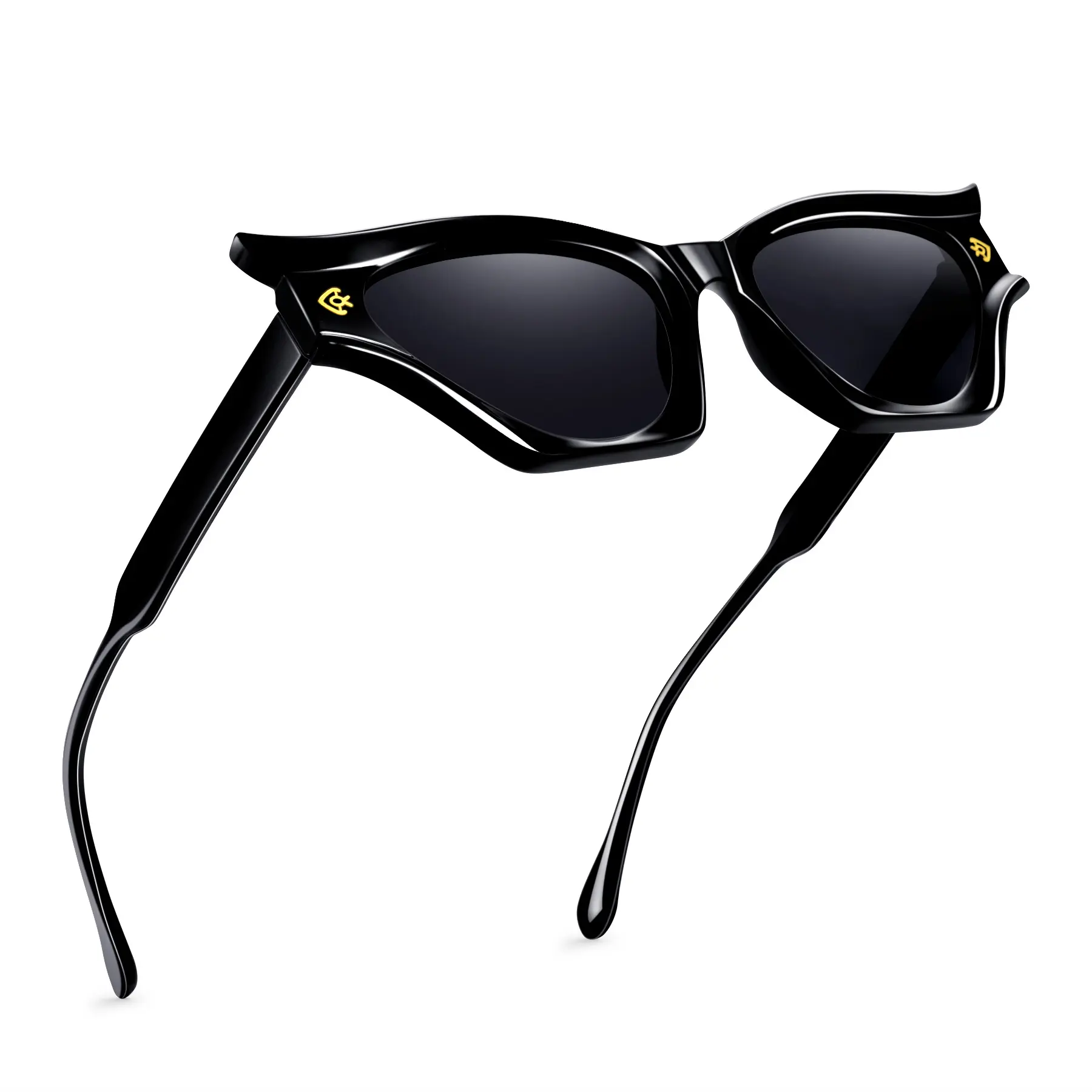 Women's Retro Cat Eye Sunglasses - Leopard Print Plastic Designer Frames, Brown Lenses, Lightweight Durable Fashion Glasses, Accessories for Women, Sunglasses For Women