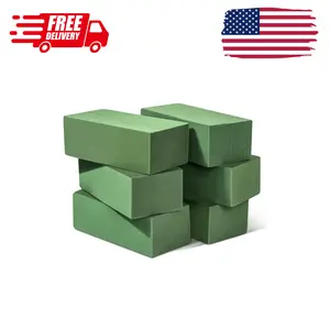 6 Pcs Floral Foam Blocks for Flower Arrangement (Larger Size 9” Lx4.3” Wx3” H)