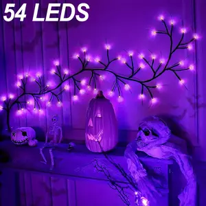 54led Halloween Decorative Lights, 1.8m USB Plug with 8 Modes, Ideal for Home Party Decor, Perfect for Halloween Easter Thanksgiving