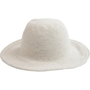 San iego Hat Company Women's Cotton Crochet Floppy Hat with 3 Inch Brim