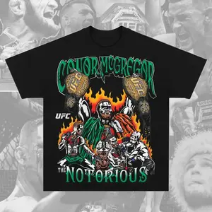Notorious Conor McGregor Graphic T-Shirt, McGregor Shirt, Premium Graphic Tee, Fighter Graphic T-Shirt, Retro Soft Cotton MMA Shirt, Perfect Gift for & Sports Fans