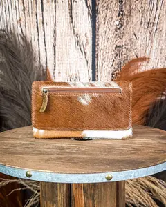 Myra Bag Wildfire Genuine Leather Cowhide Wallet, Durable Female Wallet for Women's Daily Use