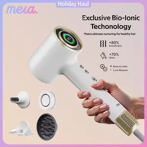 【MERA】Pro,Professional Bi-Ionic Aromatic Hair Dryer with Magnetic Diffuser & Aromatherapy Nozzle Fast Drying Salon Results Blowdryer cUL Certified Lightweight for Travel Smooth White New Year Gift For Wife Girls Sister