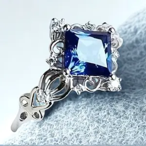 Trendy Cubic Zirconia Ring for Women – Elegant Wedding, Proposal & Special Occasion Jewelry Gift