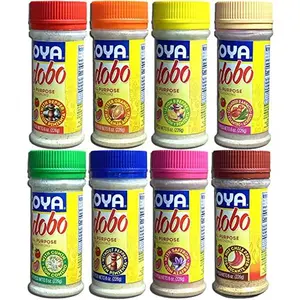 Goya Adobo All Purpose Seasoning Ultimate Variety Pack | 8 Ounce | 8 Flavors Including With Pepper, Without Pepper, Bitter Orange, Lemon & Pepper, etc.