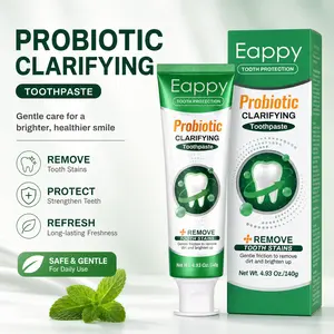Eappy Probiotic Clarifying Toothpaste 140g - Teeth Whitening & Stain Removal for Fresh Breath & Gum Health&Father's Day gifts fresh,breath,prevent tooth loss
