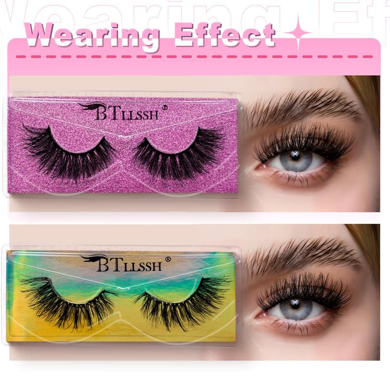 17/18 mm Volumized False Eyelashes, 54 Pairs Natural-Look Eyelash Extensions, Self-Grafting Curl Lashes for Eye Makeup Enhancement, High-Quality Fluffy Cosmetic Lash Extensions for Women & Girls #TOP PICKS