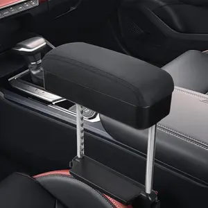 Armrest Storage Box Universal Armrest Extender Console Storage Case Center Armrest Adjustable Arm Relaxation Support Pad,Black