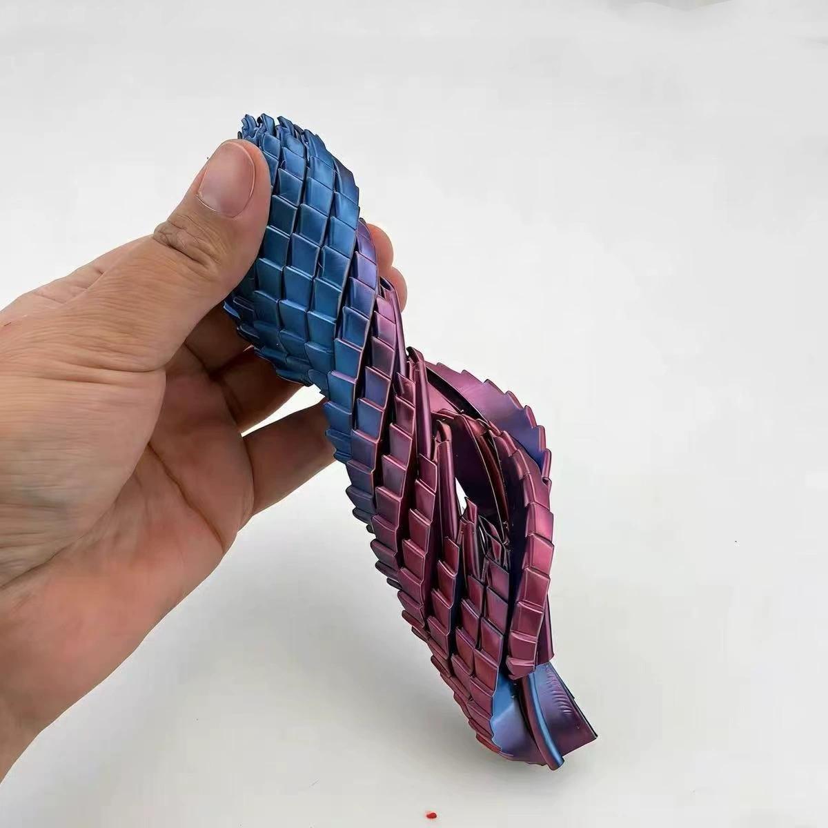 3D Printed Dragon Egg Transforming Ball Stress Relieving Toy for Kids & Adults Innovative Design Rotating Telescoping Fidget Gadget