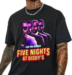 Five Nights At Diddy's Vintage Shirt, Diddy Can You Survive Sweatshirt, Diddy Party Shirt, Rapper T-shirt, Diddy Fan Gifts, Full Colors, Full Sizes, For Men, For Women, gift for him gift for her