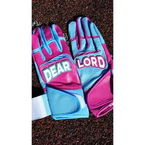 Pro Long Cuff Cabretta “DEAR LORD” Batting Gloves DOUBLE COTTON CANDY
