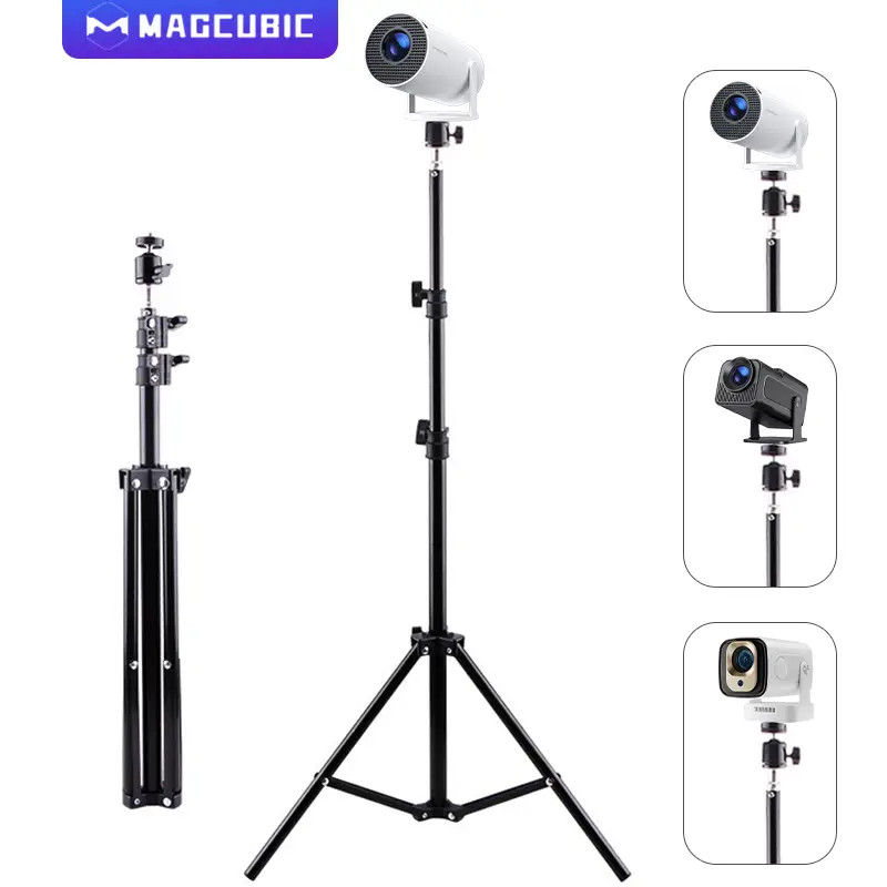[US Warehouse] Magcubic 120CM Portable Projector Stand Retractable Universal 1/4 Screw Floor Tripod Stand Mount For Magcubic HY300 Pro Porjector, Came