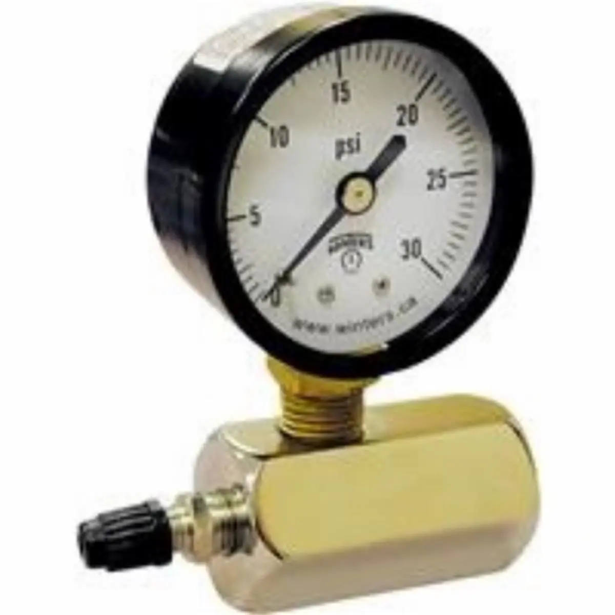 212 MAIN GTG100 Gas Test Gauge - American Granby 100 PSI Compact Pressure Monitoring Instrument, Brass Body, Steel Casing, 1/4" FPT Gauge Tap, M3/4" FPT Fittings, 2" Dial Face, 0.1x0.1x0.1 in., Completely Assembled for Boating Leak Detection, Instruments