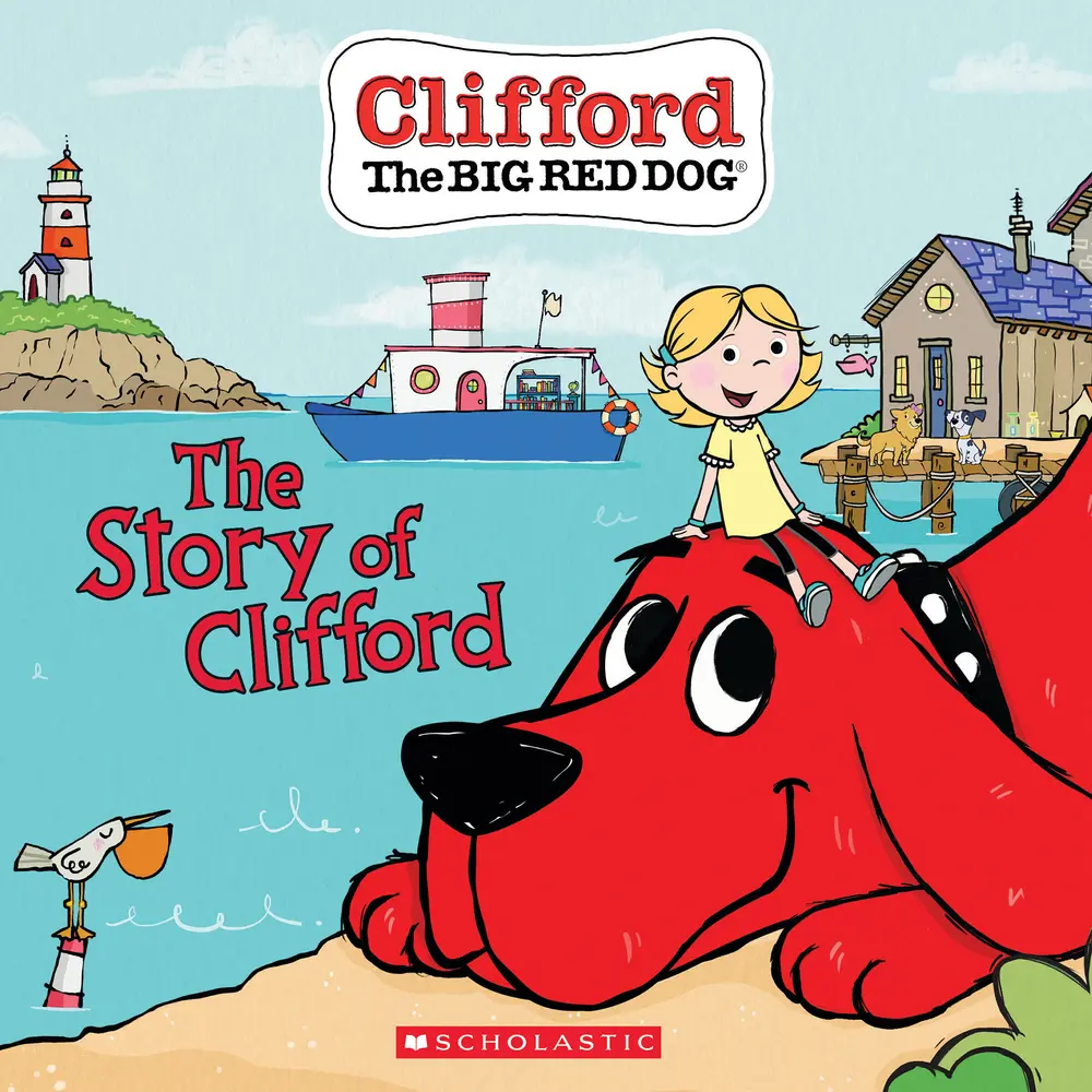 Used Children's Fiction Paperback Book - The Story of Clifford (Big Red Dog) by Meredith Rusu, English, Animal-Themed, Adorable Art, Fresh Take, Introduction to New TV Show, Fresh, Adorable Art, Introduction To New Clifford Tv Show