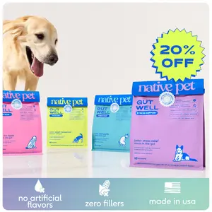 Native Pet GutWell - Vet-Developed Triple-Biotic Dog Supplement - Itchy Skin, Stress Relief, Weight & Digestion Support - Cold-Pressed Pellets - Made in USA