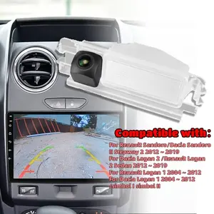 Car Rear View Backup Camera Replacement for Licence Number Plate Light Lamp - for /Dacia Logan, for Sandero 2004-2019 - Plug & Play, Error Free