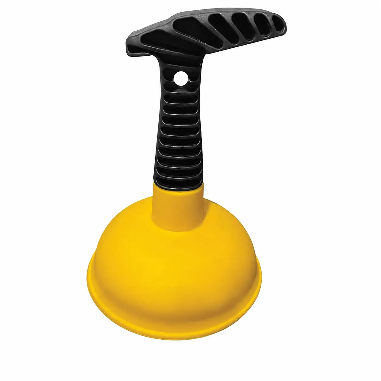 Mini Sink Plunger with Short Handle, Compact Rubber Drain Unclogging Tool for Kitchen Sink, Bathroom Sink, Shower & Bathtub Drains, Reusable Yellow