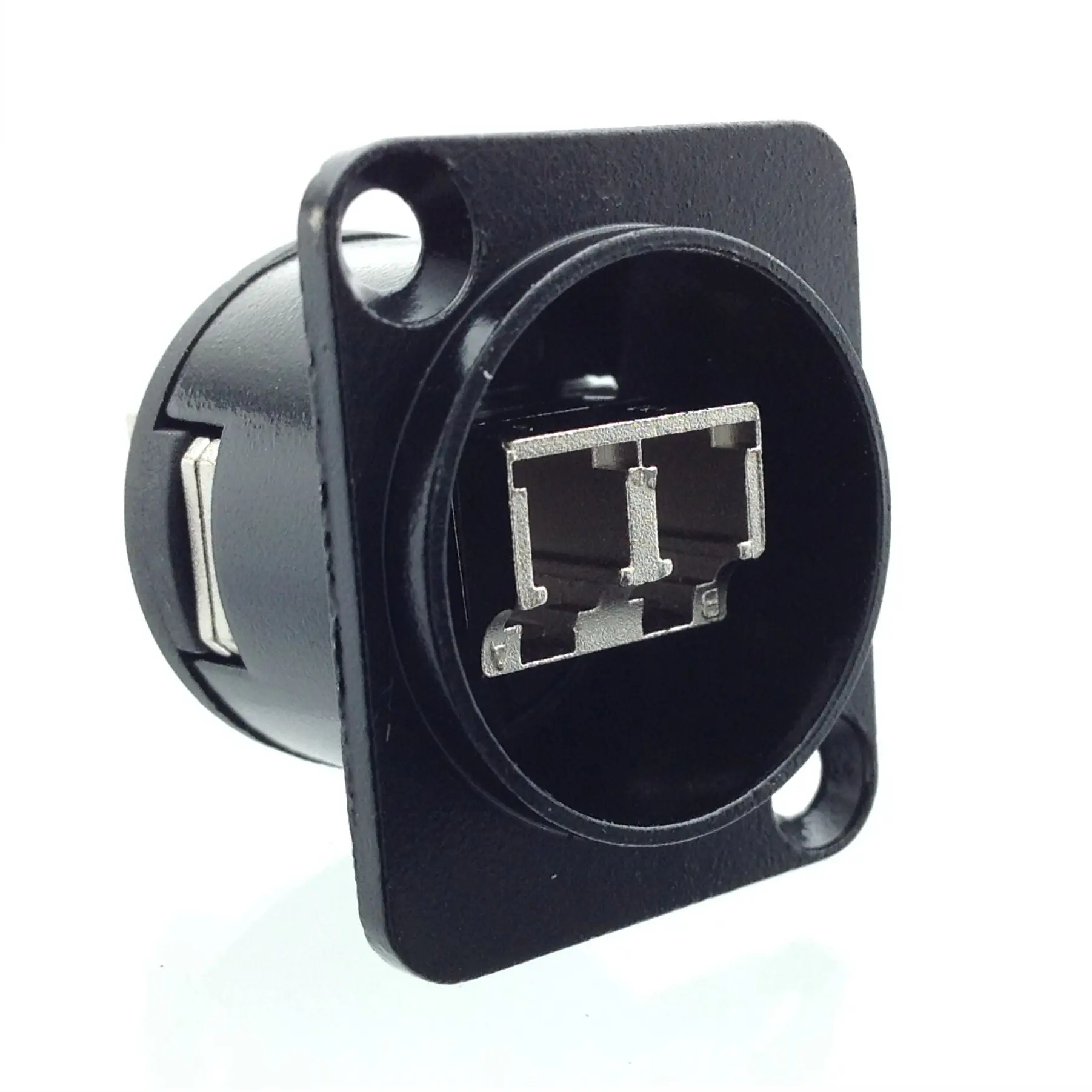 AMERICAN RECORDER Pass Through LC Fiber Optic Female D Type Chassis Panel Mount