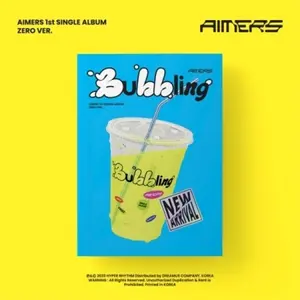 Aimers - 1st Single [Bubbling] (Zero Ver.) - Photo Book, CD-R, Lyrics Post Card, Sticker, Photo Card, Unit Photo Card, Photo Card Envelope, Free Drink Coupon, Mini Poster  [COMPACT DISC - CD] Postcard, Photo Book, Photos, Poster, Stickers, Asia - Import
