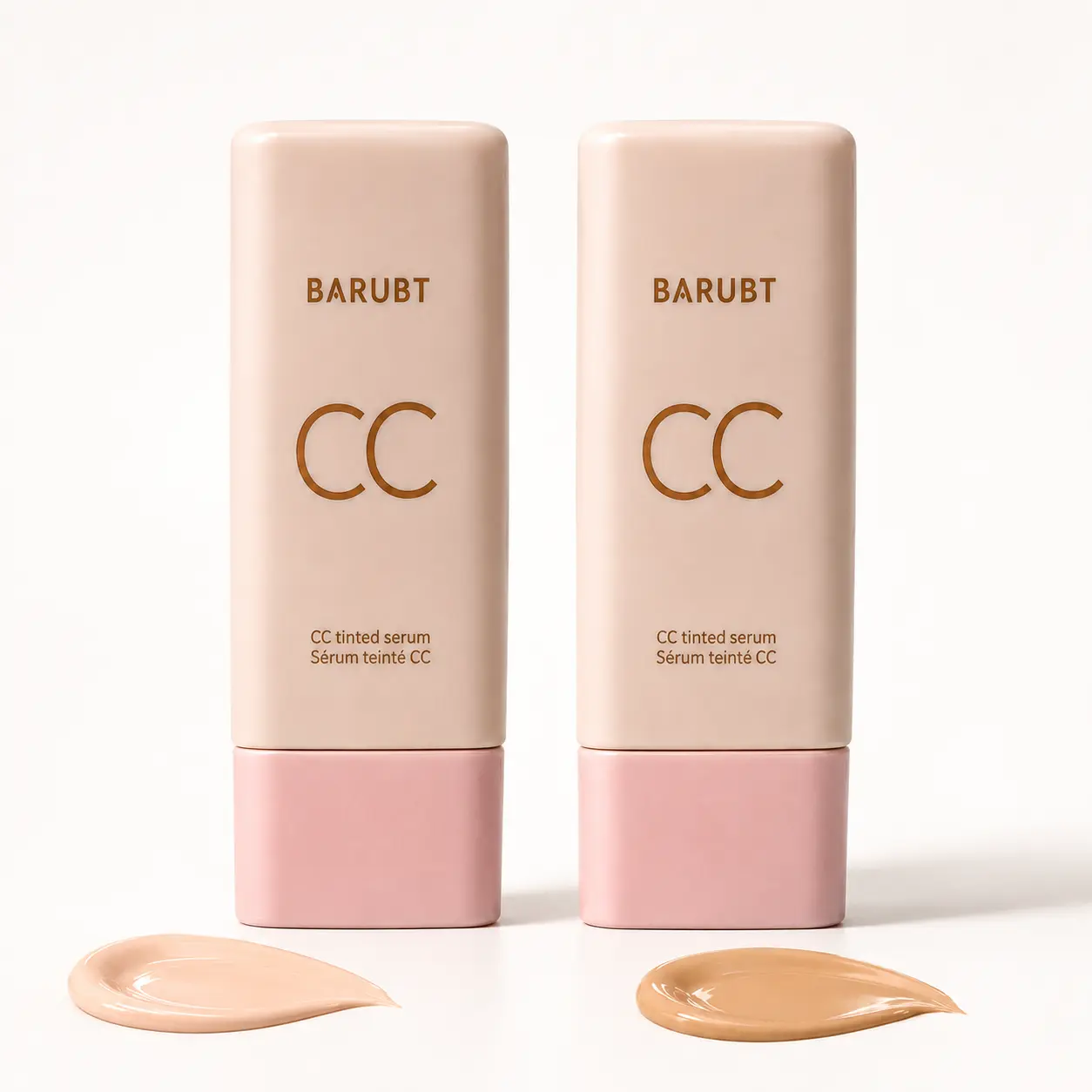 CC Tinted Serum Foundation for Women, 2 Shades, Lightweight Buildable Coverage, Easy-Blend Skin Tint Makeup, Natural-Looking Finish for Daily Wear