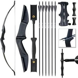 Archery Bow for Adult Beginner, Left and Right Handed Recurve Bow and Arrow 20LB 30LB 40LB Takedown Bow Set Easy to Assemble
