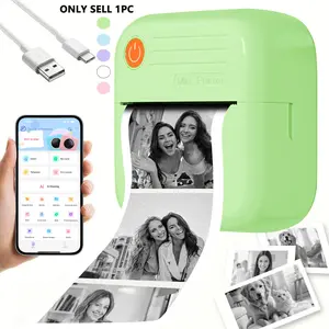 Wireless Thermal Pocket Printer – Inkless Portable Mini Printer for Printing Photos, Notes, Lists, Memos & Diaries, Wireless Compatible with iOS Android, for Students, Teachers, Journal Lovers & DIY Gift Makers, Easy to Use with App