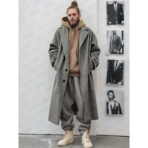 Coofandy Utility Comfy Lined Tweed Coat