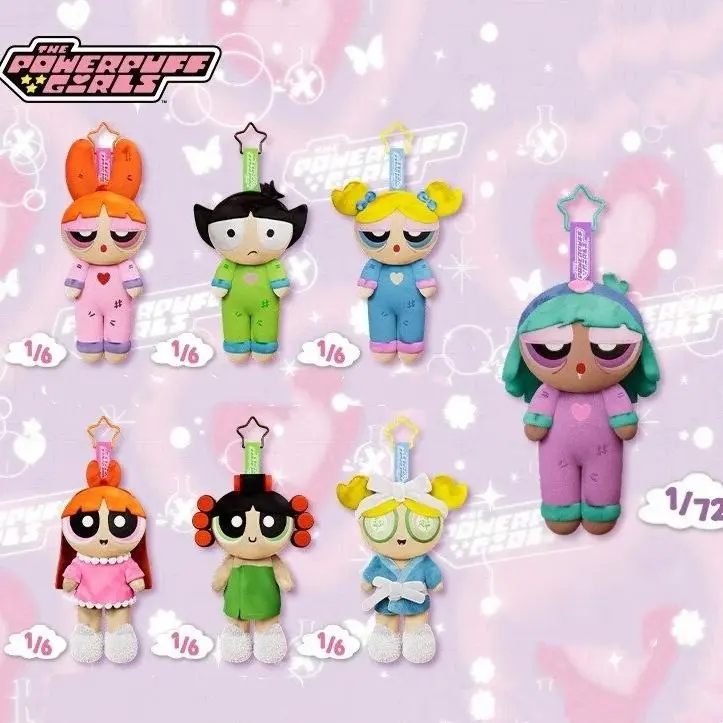 Powerpuff Girls Cozy Moment Plush Doll Blind Box Soft Fluffy Figurines In Relaxed Postures Exquisite Crafted Collectible Ornaments And Ideal Surprise Gifts For Anime Fans, Back To School