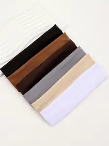 Women's Sporty Minimalist Wide Elastic Hair Bands as Galentineday's Gift, Trendy Wide Elastic Hair Bands for Skincare & Workout Use, Fashionable Hair Accessories for Women & Girls, Elastic Headbands