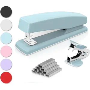 Stapler, Desktop Staplers, 25 Sheet Capacity, Includes 1000 Staples and Staple Remover, Blue