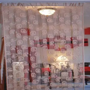 String Curtain Drapery Room Divider Partition - Light Brown