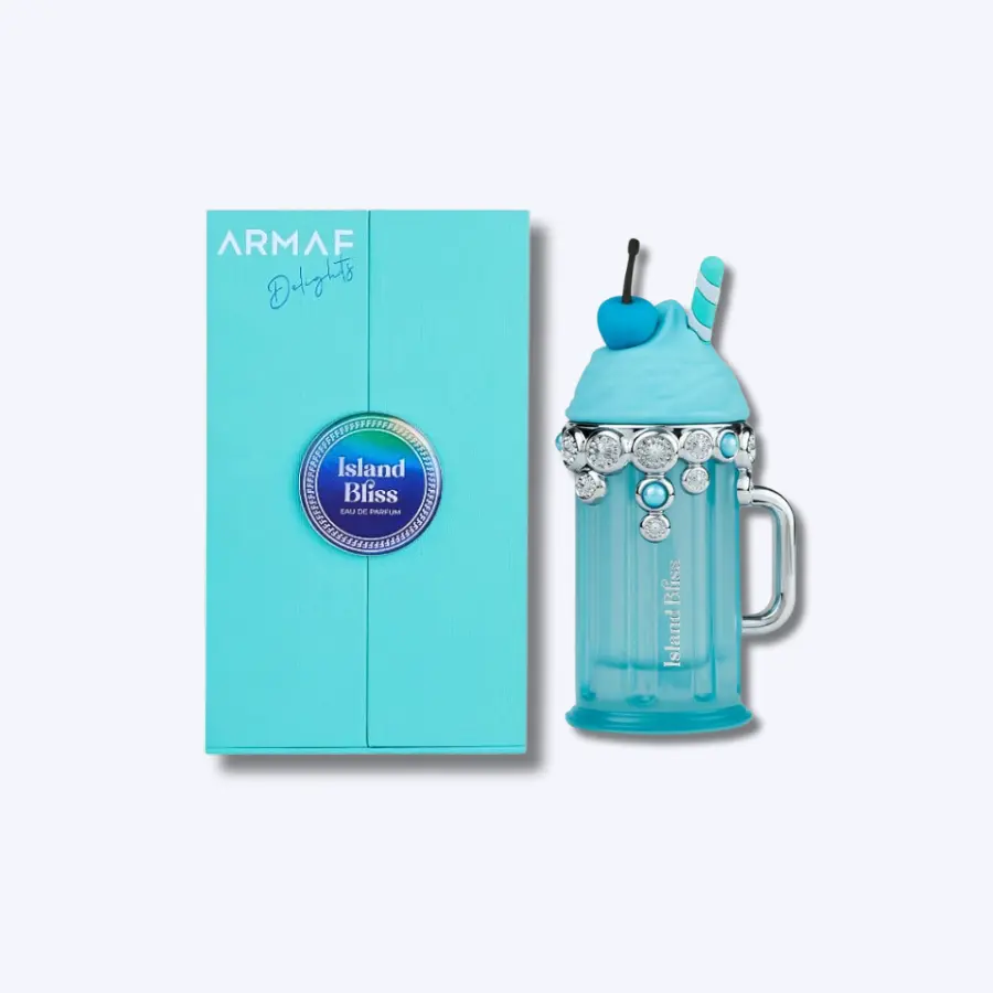 Armaf Delight Island Bliss Eau de Parfum for Women, A Luxurious Fragrance Blend with Orange and Berries for Adults, 3.4 fl oz, Refreshing, Scent, Green Tea, Musk, Lactonic Water Lily, Women's Fragrance, Signature Scent, Clean Girl Perfume, 3 To 3.9 Fl Oz,