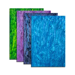 Acrylic Sheet Glitter Plexiglass Sheet 1/8 Thick Opaque Acrylic Sheet Laser Cut for Handmade DIY Home/Holiday Decorative Sheet (Set of 4 Pieces 8x12 inches) Decoration Art Supplies