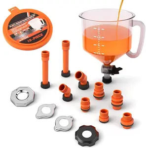 No-Spill Coolant Funnel Kit, Spill Proof Funnel Bleeder with Adapters.Universal Fitment