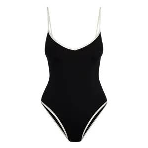 Ravello One Piece - Black/Ivory