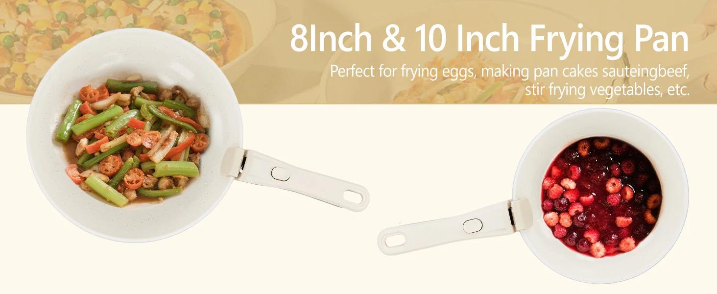 [FLASH SALE] ROVSUN 19 Pcs Nonstick Pots and Pans Set with Detachable Handles