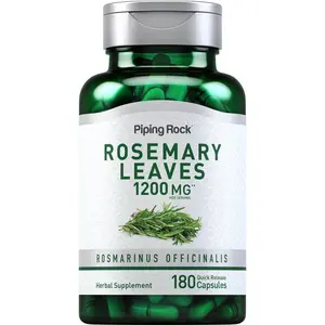 Piping Rock Rosemary Leaves 1200mg | 180 Capsules  | Herbal Plant Extract | Non-GMO, Gluten Free Supplement