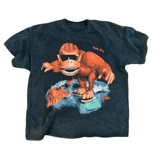 Vintage 1995 Funky Kong Surf Black T-Shirt for Men - Menswear Top Light & Airy Cotton Tee All-Use Cotton Tee Gender-Free Essential for All