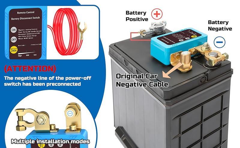 2 pcs Kill Switch for Car, 12V 240A Remote Battery Disconnect Switch Car Kill Switch Anti Theft Automatic Cut/Shut Off Switch for Auto Truck Marine RV ATV Boat 2 pcs Kill Switch for Car, 12V 240A Remote Battery Disconnect Switch Car Kill Switch Anti Theft Automatic Cut/Shut Off Switch for Auto Truck Marine RV ATV Boat